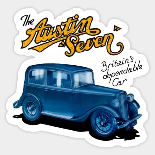 The Classic Austin Seven Vintage Car Sticker